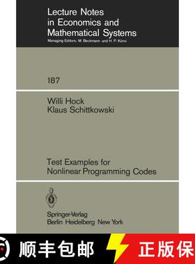 【3-4周达】Test Examples for Nonlinear Programming Codes [9783540105619]