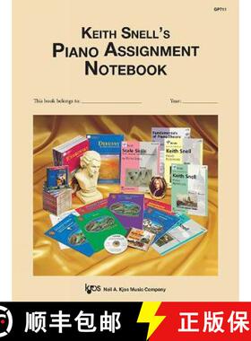 【3-4周达】Keith Snell's Piano Assignment Notebook [9780849798924]