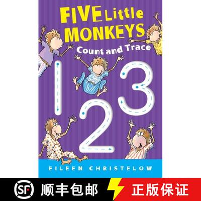【3-4周达】Five Little Monkeys Count and Trace [9780358125044]