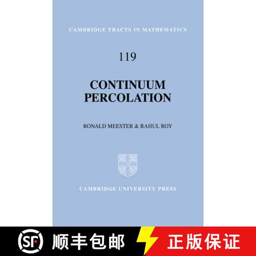 【3-4周达】精装 Continuum Percolation: - Continuum Percolation [9780521475044]
