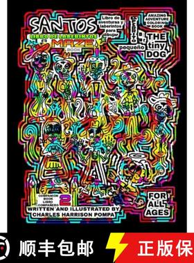 【3-4周达】Santos the Tiny Dog: A Maze Coloring Book (Companion Book 2): A Maze Coloring Book (Compan... [9780359092840]