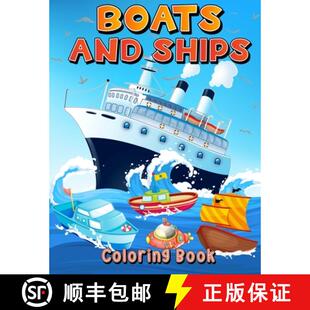 Fun And Book Coloring 预订 Pages Girls. C... Boys Ships For With 9783755111108 Big Boats