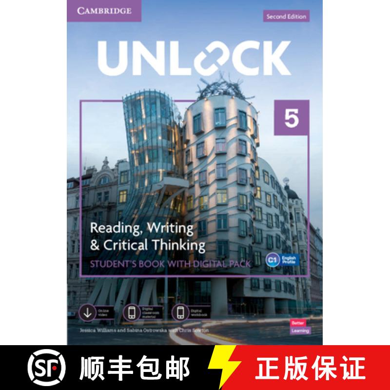 Unlock Level 5 Reading, Writing and Critical Thinking Student's Book with Digital Pack [9781009031448]