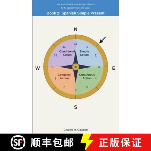 【3-4周达】360 Language Learning Series for the Spanish Tenses - Book 2 Spanish Simple Present [9781972651018]