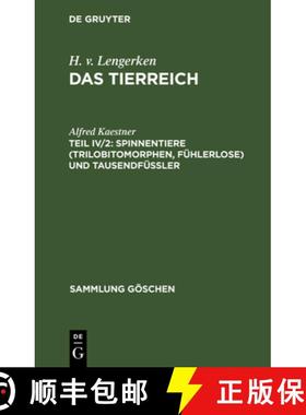 预订 Spinnentiere (Trilobitomorphen, Fuhlerlose) und Tausendfussler [9783111279640]