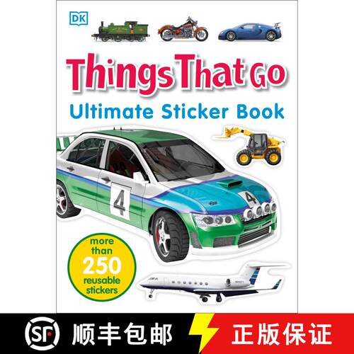【3-4周达】Ultimate Sticker Book: Things That Go: More Than 250 Reusable Stickers [9781465447203]