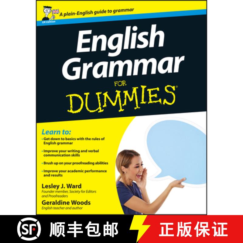 【3-4周达】English Grammar For Dummies [Wiley参考书] [9780470057520]