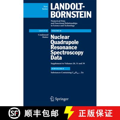 【3-4周达】精装 Substances Containing C10H16...Zn : Supplement to III/39 [9783642029424]