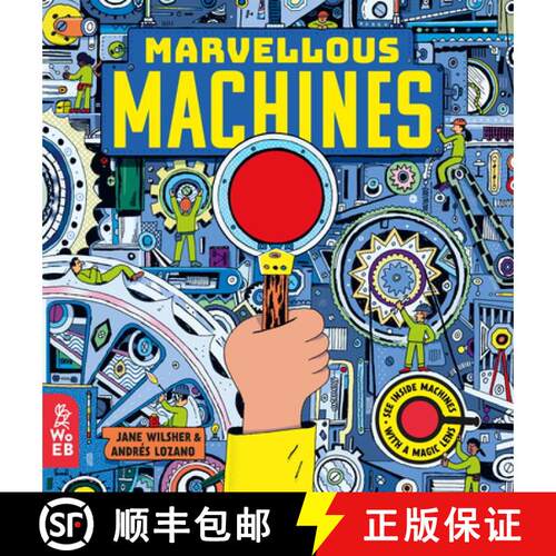 【3-4周达】精装 Marvellous Machines: A Magic Lens Book [9781912920198]