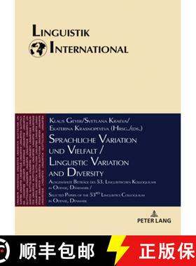 【3-4周达】Sprachliche Variation und Vielfalt / Linguistic Variation and Diversity: Ausgewaehlte Beit... [9783631840122]