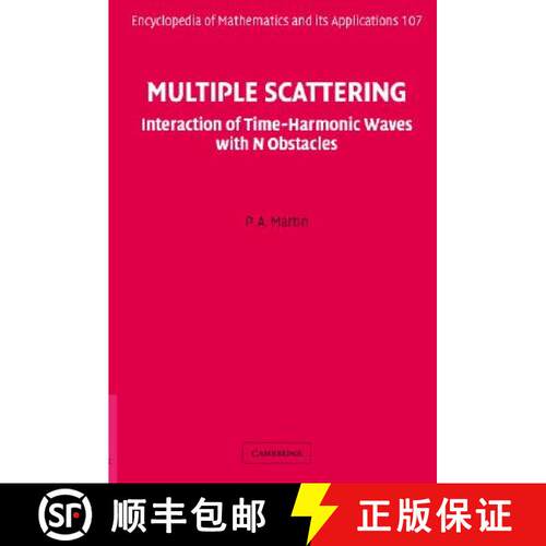 【3-4周达】精装 Multiple Scattering: Interaction of Time-Harmonic Waves with N Obstacles - Multiple S... [9780521865548]
