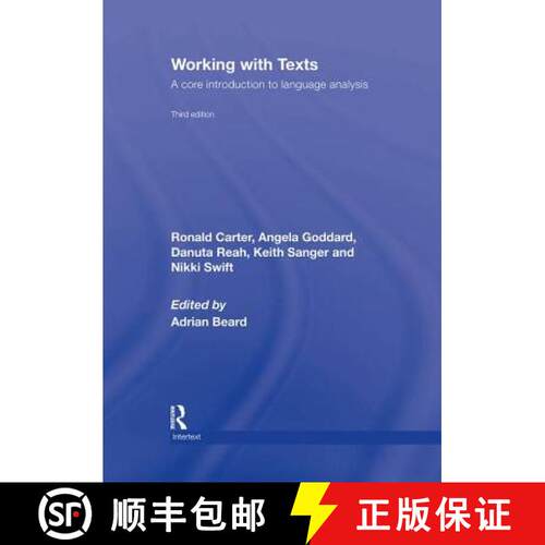 【3-4周达】精装 Working with Texts: A Core Introduction to Language Analysis [9780415414210]
