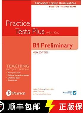 【3-4周达】Cambridge English Qualifications: B1 Preliminary New Edition Practice Tests Plus Student's... [9781292282220]