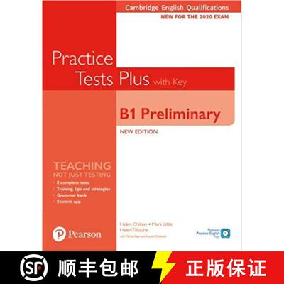 【3-4周达】Cambridge English Qualifications: B1 Preliminary New Edition Practice Tests Plus Student's... [9781292282220]