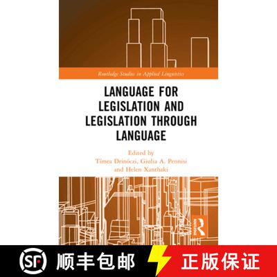【3-4周达】精装 Language for Legislation and Legislation through Language [9781032553580]