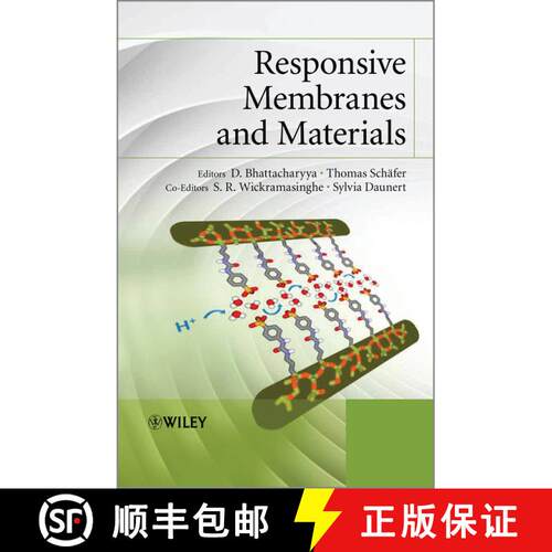 【3-4周达】精装 Responsive Membranes And Materials [Wiley化学工程] [9780470974308]