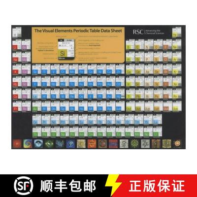 【3-4周达】The Visual Elements Periodic Table Data Sheet: Rsc [9781849730228]