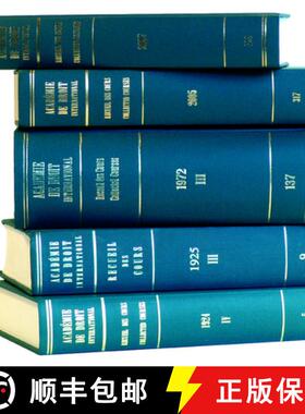 预订 Recueil Des Cours: Academie de Droit International de la Haye [9789028603523]