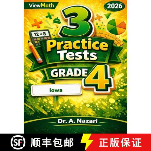 【3-4周达】3 Iowa ISASP Grade 4 Math Practice Tests: Full-Length Test Prep with Detailed Answer Expla... [9798895991701]