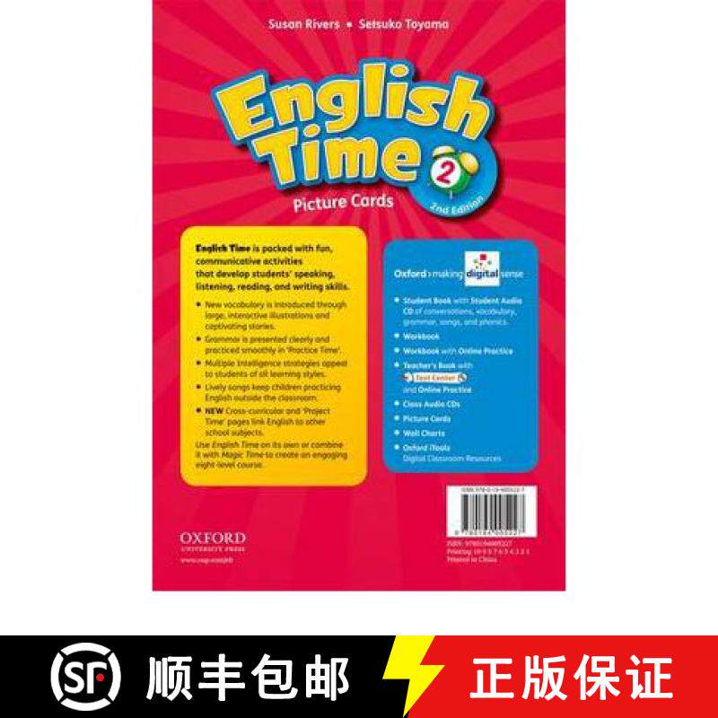 【3-4周达】English Time, Second Edition 2: Picture Cards [9780194005227]