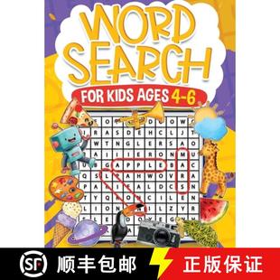 【3-4周达】Word Search for Kids Ages 4-6 Volume 2: 100 Fun Puzzles Kids Activity Book Search and Find... [9781068682339]
