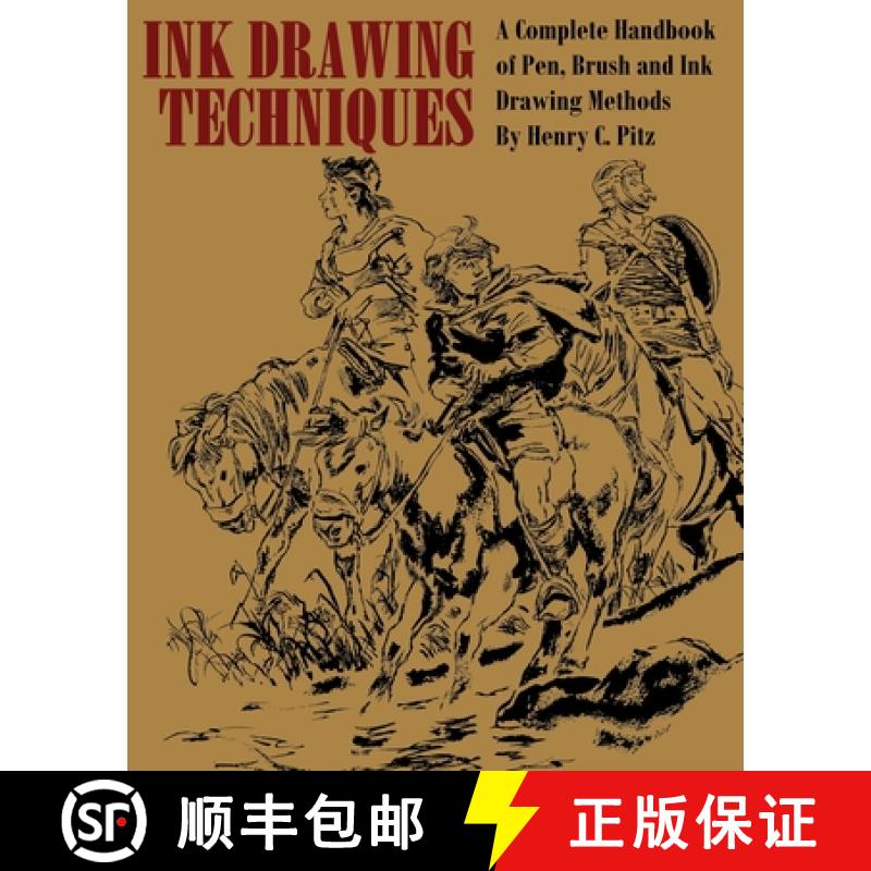 【2-3周达】Ink Drawing Techniques [9781958425855]