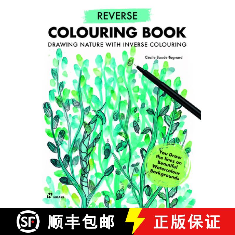 【3-4周达】Reverse Coloring Book: Drawing Nature with Inverse Colouring. You Draw the Lines on Beauti... [9788419220769] - 实物图