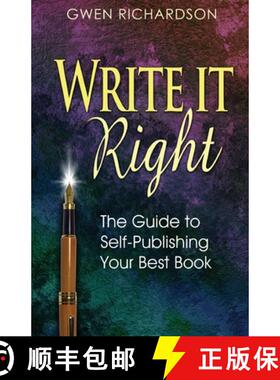 【3-4周达】Write It Right: The Guide to Self-Publishing Your Best Book [9780980025095]