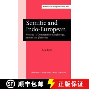 and Volume Semitic phonetics 9789027247346 syntax Indo 4周达 Comparative European Compa... morphology