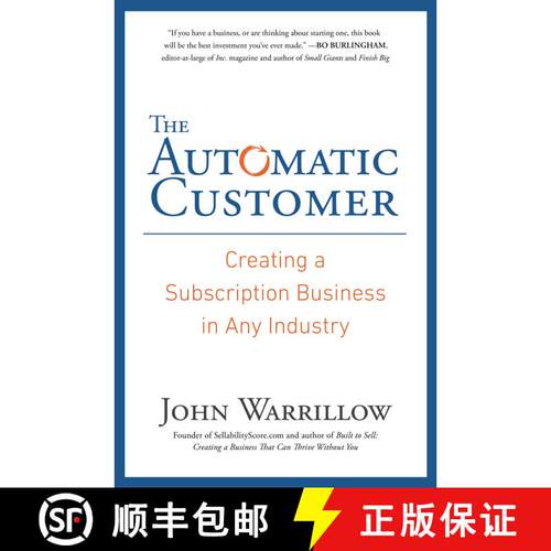 【3-4周达】精装 The Automatic Customer: Creating a Subscription Business in Any Industry [9781591847465]