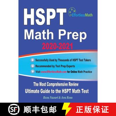 【3-4周达】HSPT Math Prep 2020-2021: The Most Comprehensive Review and Ultimate Guide to the HSPT Mat... [9781646122103]