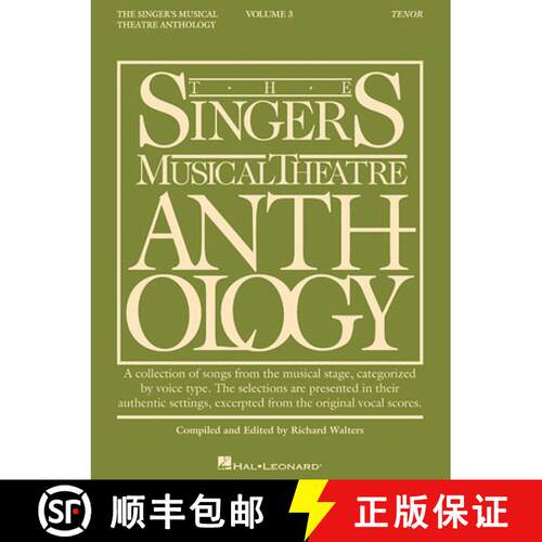 【3-4周达】The Singer's Musical Theatre Anthology Tenor Edition Volume 3 35 Broadway Songs for Tenor ... [9780634009761]