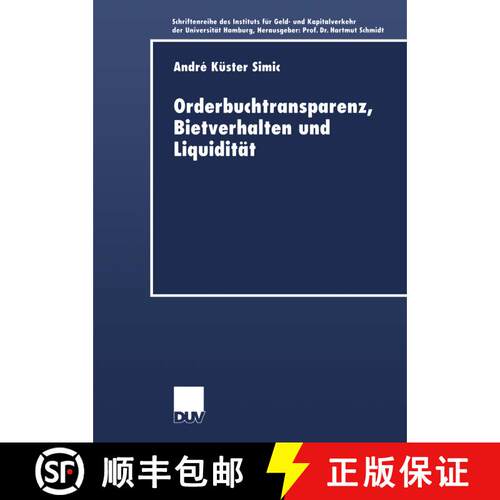【3-4周达】Orderbuchtransparenz, Bietverhalten und Liquidität [9783824405688]