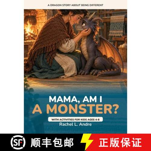 【3-4周达】Mama, Am I a Monster?: A Dragon Story About Being Different, With Activities for Kids Ages... [9798182816120]