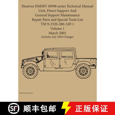 【3-4周达】Humvee HMMV M998 series Technical Manual Unit, Direct Support And General Support Maintena... [9781954285088]