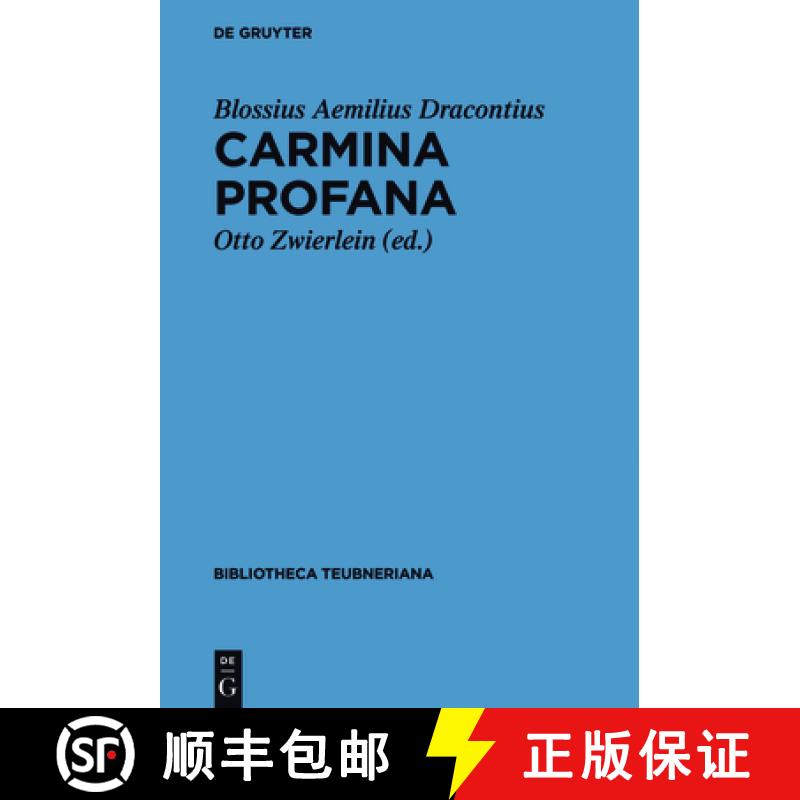 预订 Carmina Profana [9783110501247]