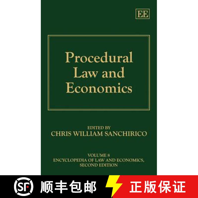 【3-4周达】Procedural Law and Economics (Encyclopedia of Law and Economics, Second Edition) [9781847208248]