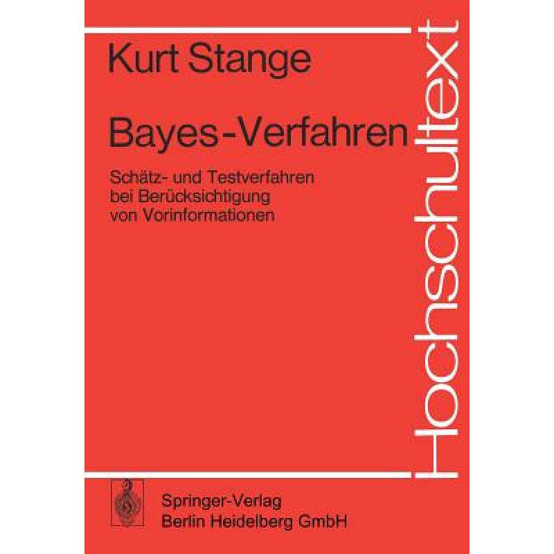 预订 Bayes-Verfahren: Schätz- Und Testve... [9783540078159]属于什么档次？