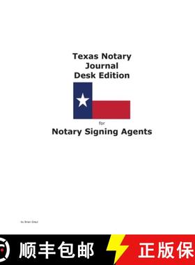 【3-4周达】Texas Notary Journal Desk Edition for Notary Signing Agents [9781954285019]