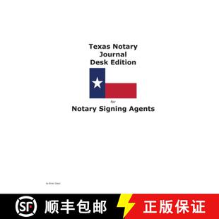 【3-4周达】Texas Notary Journal Desk Edition for Notary Signing Agents [9781954285019]