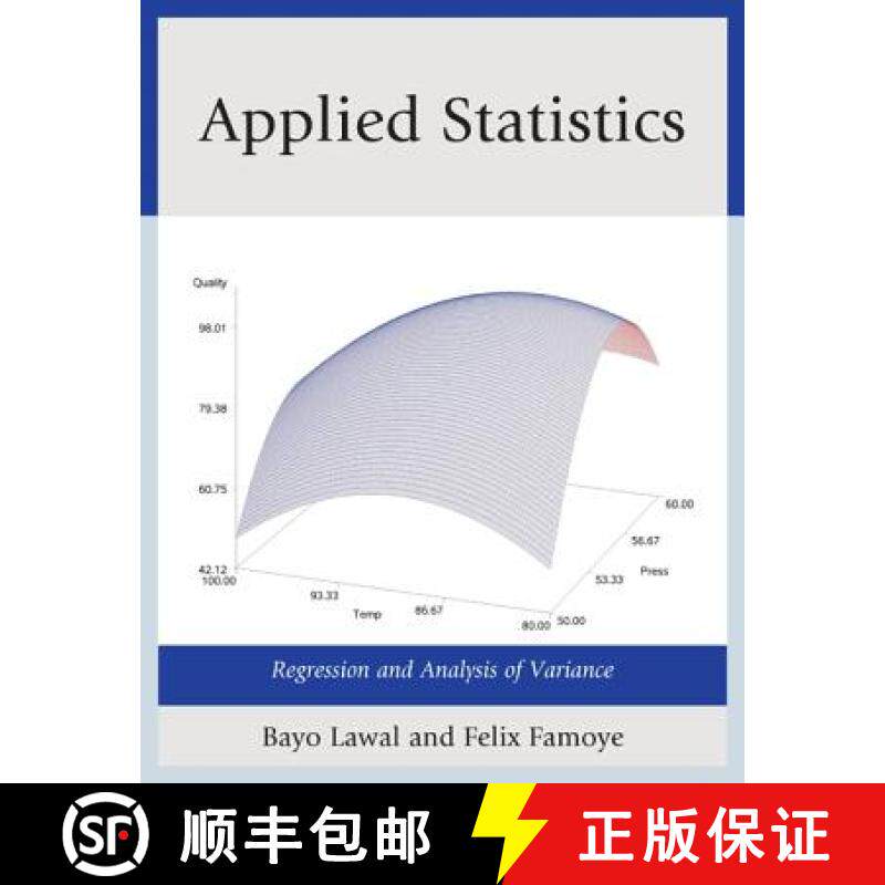 预订 Applied Statistics : Regression and Analysis of Variance [9780761861713]