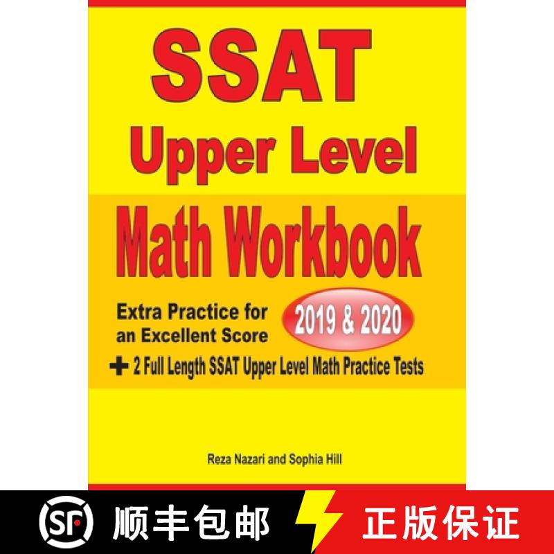 【3-4周达】SSAT Upper Level Math Workbook 2019 & 2020: Extra Practice for an Excellent Score + 2 Full... [9781646121960]