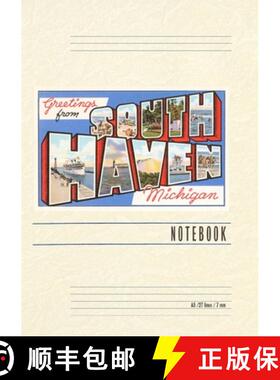 预订 Vintage Lined Notebook Greetings from South Haven [9798385424726]