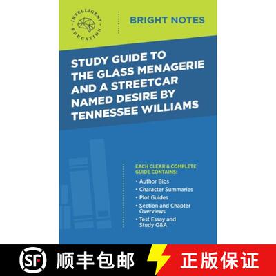 【3-4周达】Study Guide to The Glass Menagerie and A Streetcar Named Desire by Tennessee Williams [9781645424161]