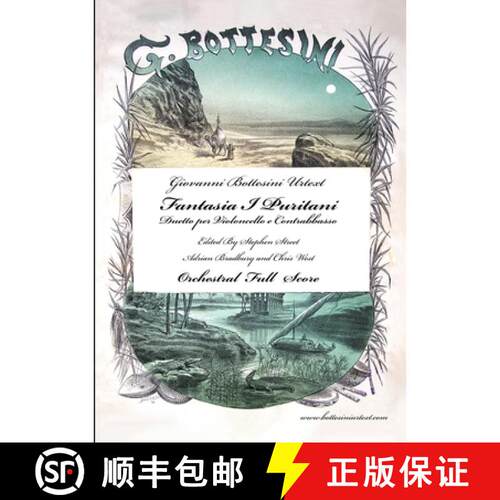 【3-4周达】Fantasia I Puritani Duetto For Double Bass and Cello - Full Score [9781838128746]