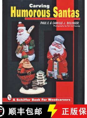 【3-4周达】Carving Humorous Santas [9780764304231]