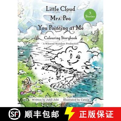 【3-4周达】Little Cloud, Mrs. Pea, You Pointing at Me. Colouring Storybook [9781775171003]