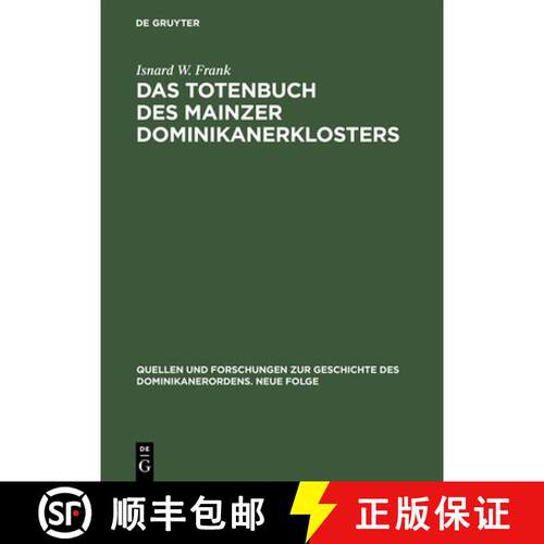 【3-4周达】精装 Das Totenbuch DES Mainzer Dominikanerklosters [9783050021584]