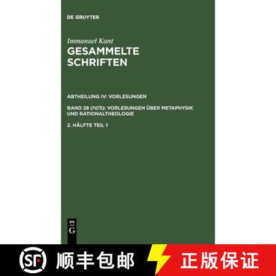 【3-4周达】精装 Gesammelte Schriften, 2. Hälfte Tl 1, Bd 1-25 und 27-29 [9783110064179]