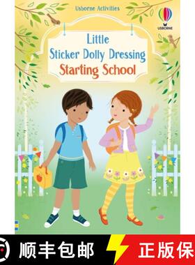 【3-4周达】Little Sticker Dolly Dressing Starting School [9781836050728]
